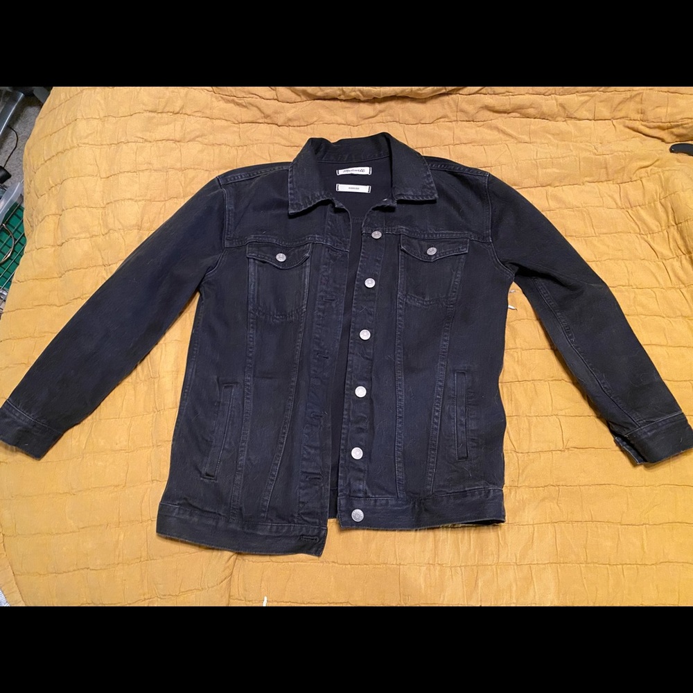 Madewell boyfriend black denim jacket